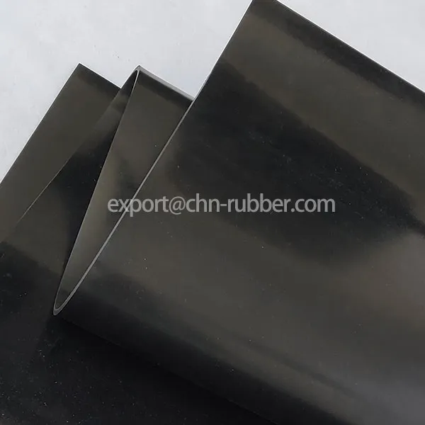 Rigid rubber shop sheet